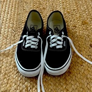 Vans Kids Classic Black and White Sneakers